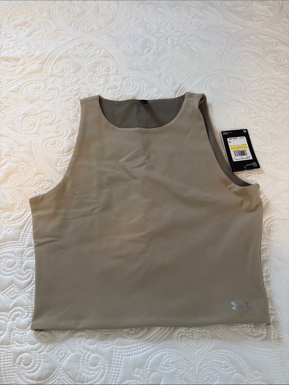 Under Armour Crop Tank — Taupe